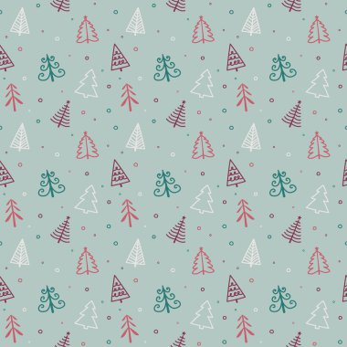 Xmas ağaçlarının dizaynı. Noel konsepti. Vektör