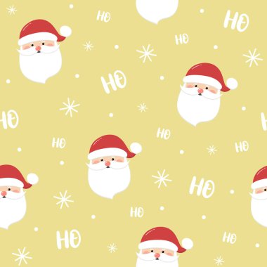 Mutlu Noel Baba 'yla kusursuz bir düzen kavramı. Xmas geçmişi. Vektör