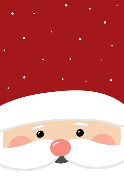 手描きサンタクロース クリスマスの背景のデザイン ベクターイラスト — ストックベクタ