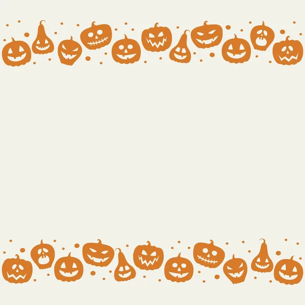 Fondo Halloween Con Linternas Calabaza Divertidas Vector — Archivo Imágenes Vectoriales