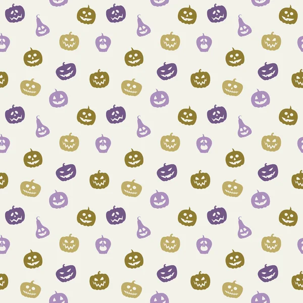 Fondo Con Calabazas Espeluznantes Textura Halloween Vector — Archivo Imágenes Vectoriales