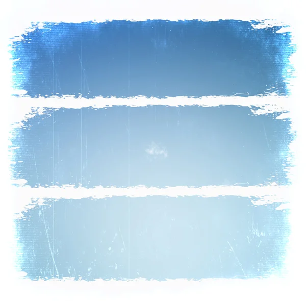 Grunge blauwe frames — Stockfoto