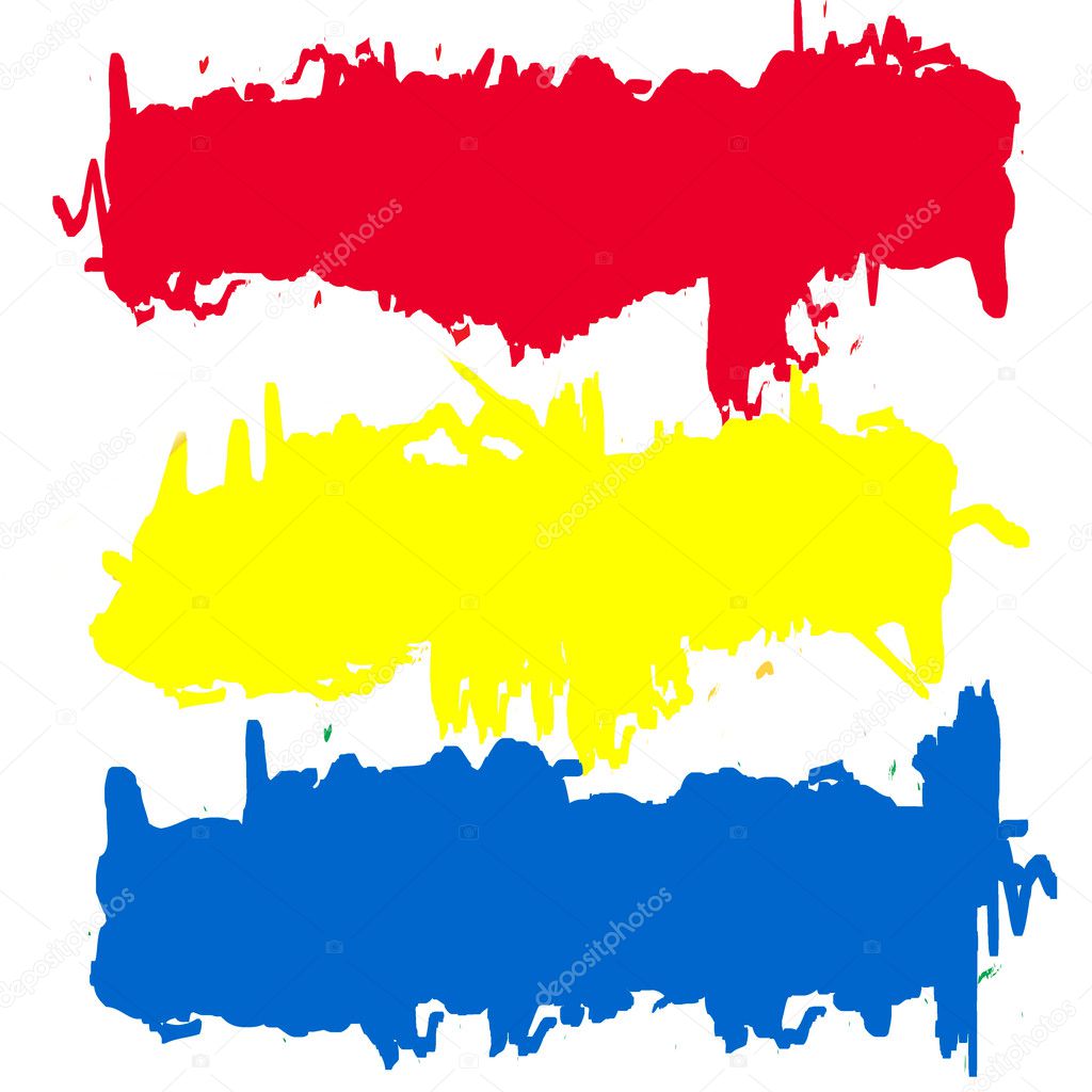 Primary colors abstract banners