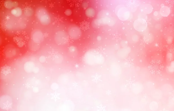 Vánoční červené pozadí s sněhové vločky — Stock fotografie