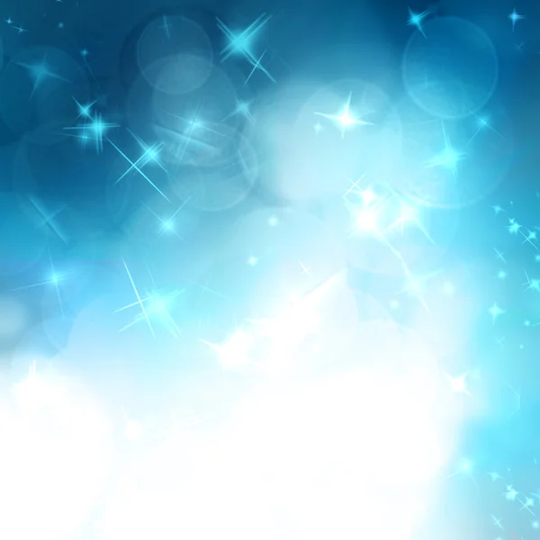 Blue abstract bokeh background — Stock Photo, Image