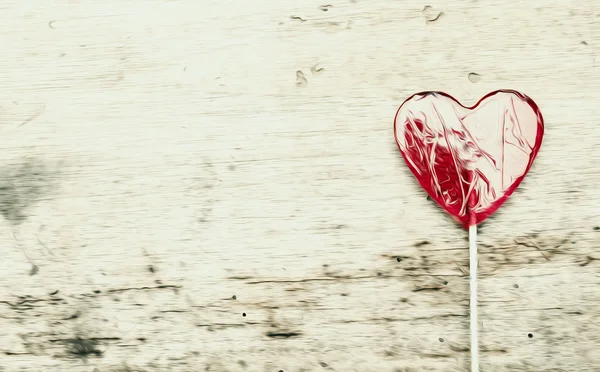 Día de San Valentín fondo con corazones. Pintura al óleo . — Foto de Stock