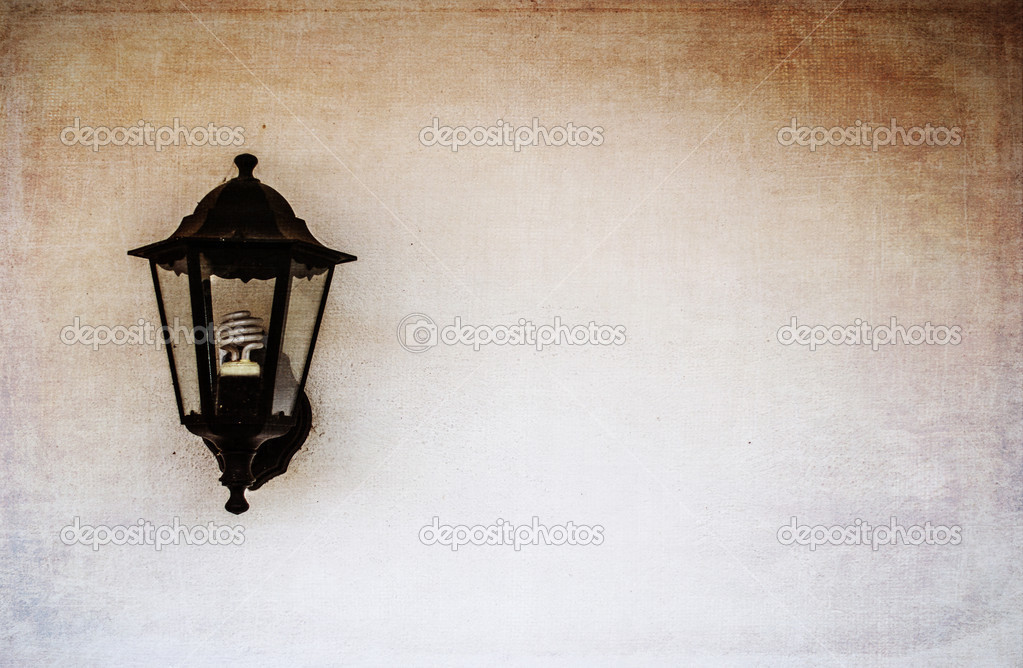 Wall lamp with background