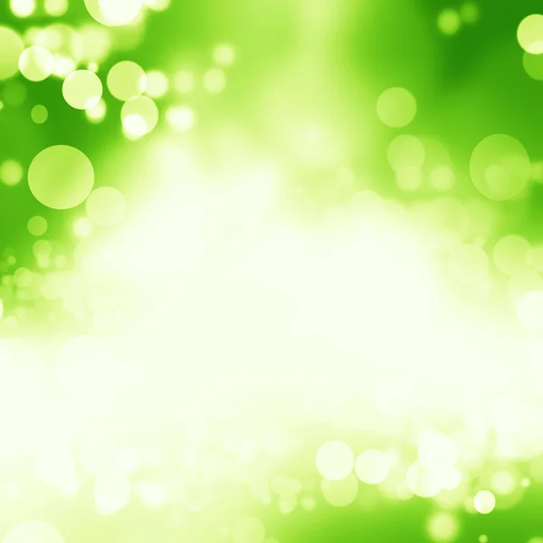 Naturalne zewnątrz bokeh w odcieniach zieleni i żółci z promieni słonecznych — Zdjęcie stockowe