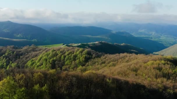 Great Caucasian Ridge Shahan Mountain Lugar Rodaje Película Thunder Gate — Vídeo de stock