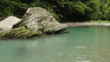 Kafkaslar. Porsuk koruluğundaki Khosta dağının üzerinden uçacağız. Subtropikal orman.