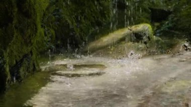 Kafkas Dağları. Dikarka Nehri ve Zmeykovsky Şelaleleri.