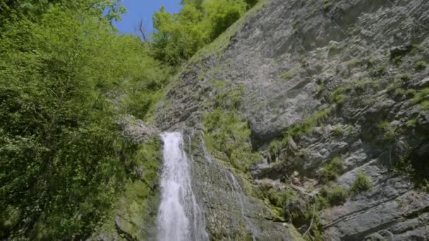 Montagnes Caucase Rivière Dikarka Les Cascades Zmeykovsky — Video