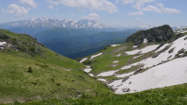 Cáucaso Norte Reserva Natural Caucásica Meseta Lago Naki Primavera Garganta — Vídeos de Stock