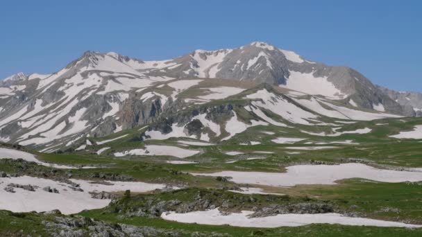 Nordkaukasus Kaukasiske Naturreservat Lago Naki Plateau Foråret Oshtenbjerget – Stock-video