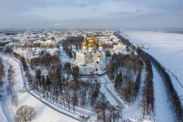 Der Goldene Ring Russlands Die Antike Stadt Jaroslawl Mariä Himmelfahrt — Stockfoto