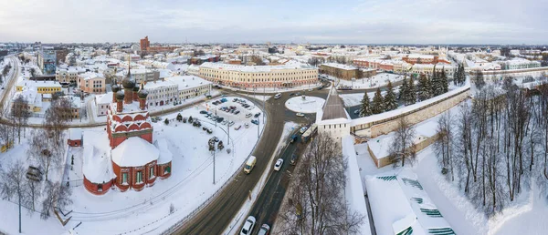 Золотий Перстень Росії Стародавнє Місто Ярославль Кремль Площа Епіфані Вид — стокове фото