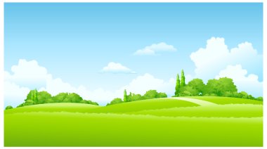 Green Landscape clipart