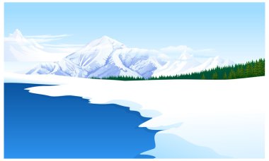 manzara panoramik bir kar maskeli