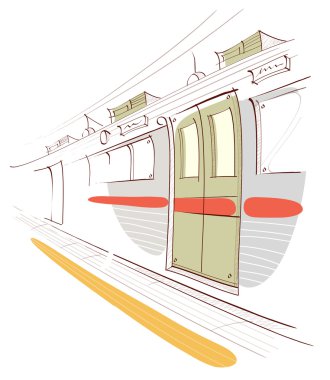 tren ve metro istasyonu platformu