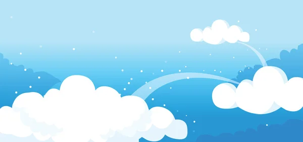 Clouds in the sky — Stock Vector