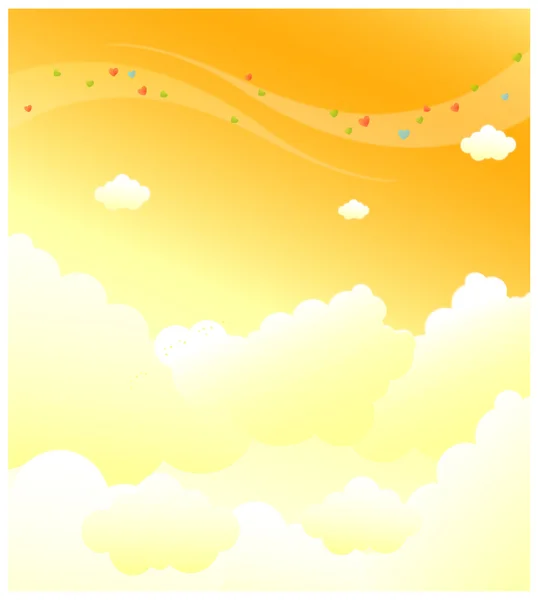 Yellow sky Background — Stock Vector