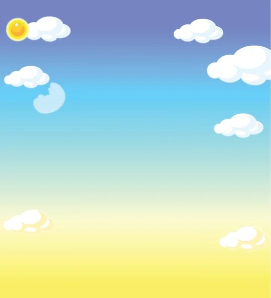 Fond bleu ciel — Image vectorielle
