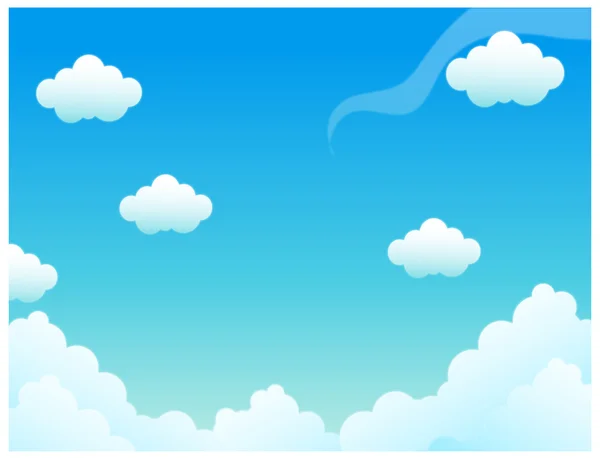 Mavi gökyüzündeki bulutlar