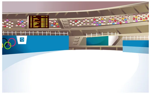 Interiorul stadionului — Vector de stoc