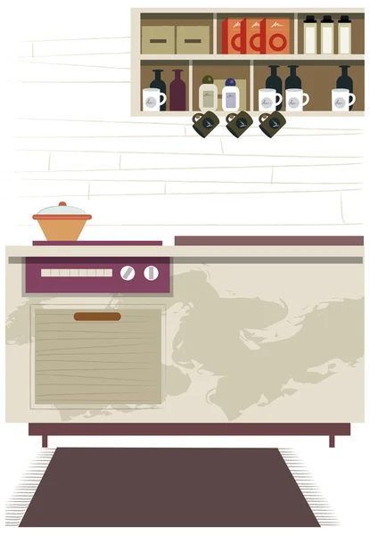 Kitchen — Stock Vector