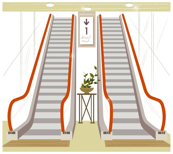 Escalator — Image vectorielle