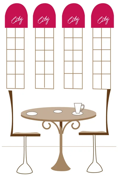 Café Interior — Archivo Imágenes Vectoriales