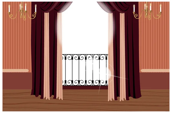 Balcony — Stock Vector