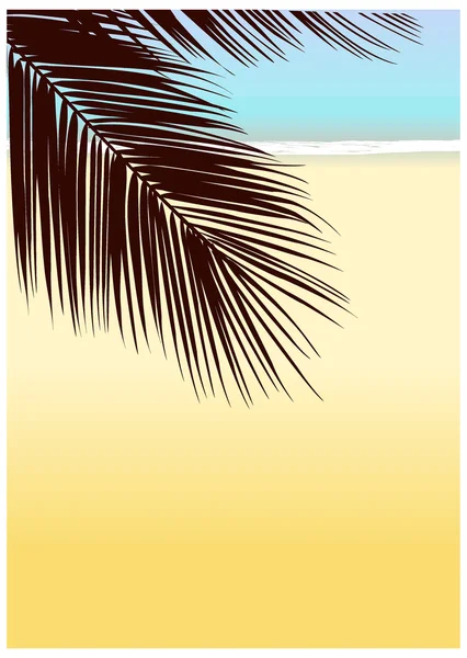 Paysage de plage — Image vectorielle