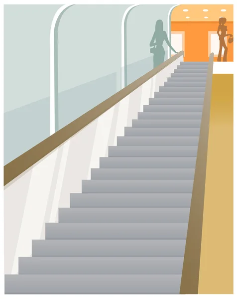 Escalator vision — Stock Illustration Escalator vision Stock Vector