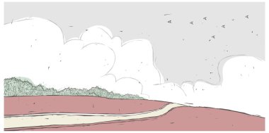 Klasik Hat sanatı peyzaj