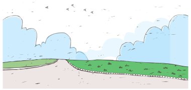 Klasik Hat sanatı peyzaj