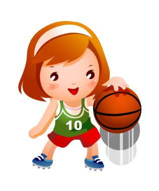 kız basketbol bouncing