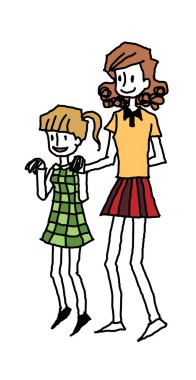 Anne ve kızının portresi