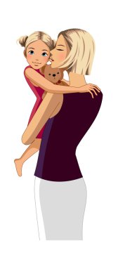 kızı taşıyan anne portresi
