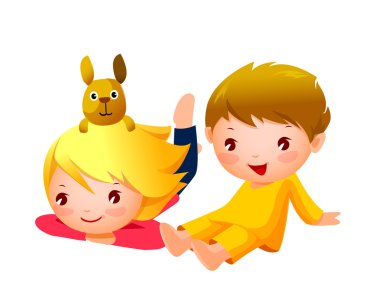 erkek ve kız rahatlatıcı