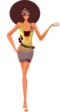 Güzel bir genç kızın portresi.