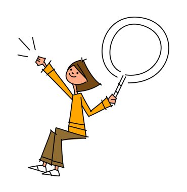 oturan kadın yan görünüm