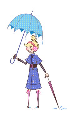 Güzel bir genç kızın portresi.