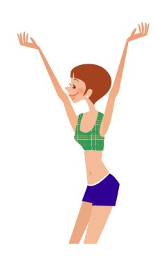 Güzel bir genç kızın portresi.