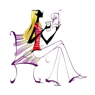Sexy career woman clipart