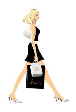 Güzel bir genç kızın portresi.