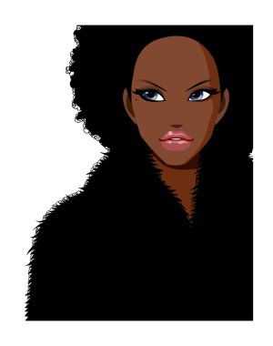 Güzel bir genç kızın portresi.