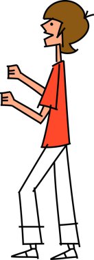 genç adam ayakta beyaz zemin üzerine