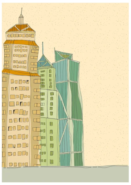 Edificio alto — Vector de stock