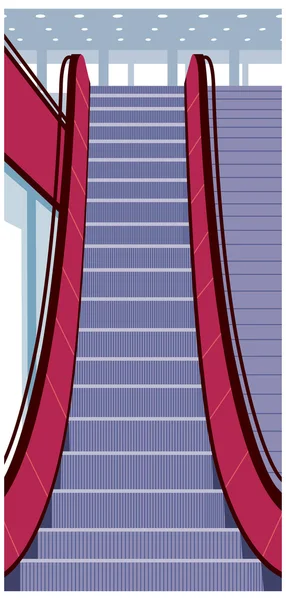 Escalera mecánica — Vector de stock